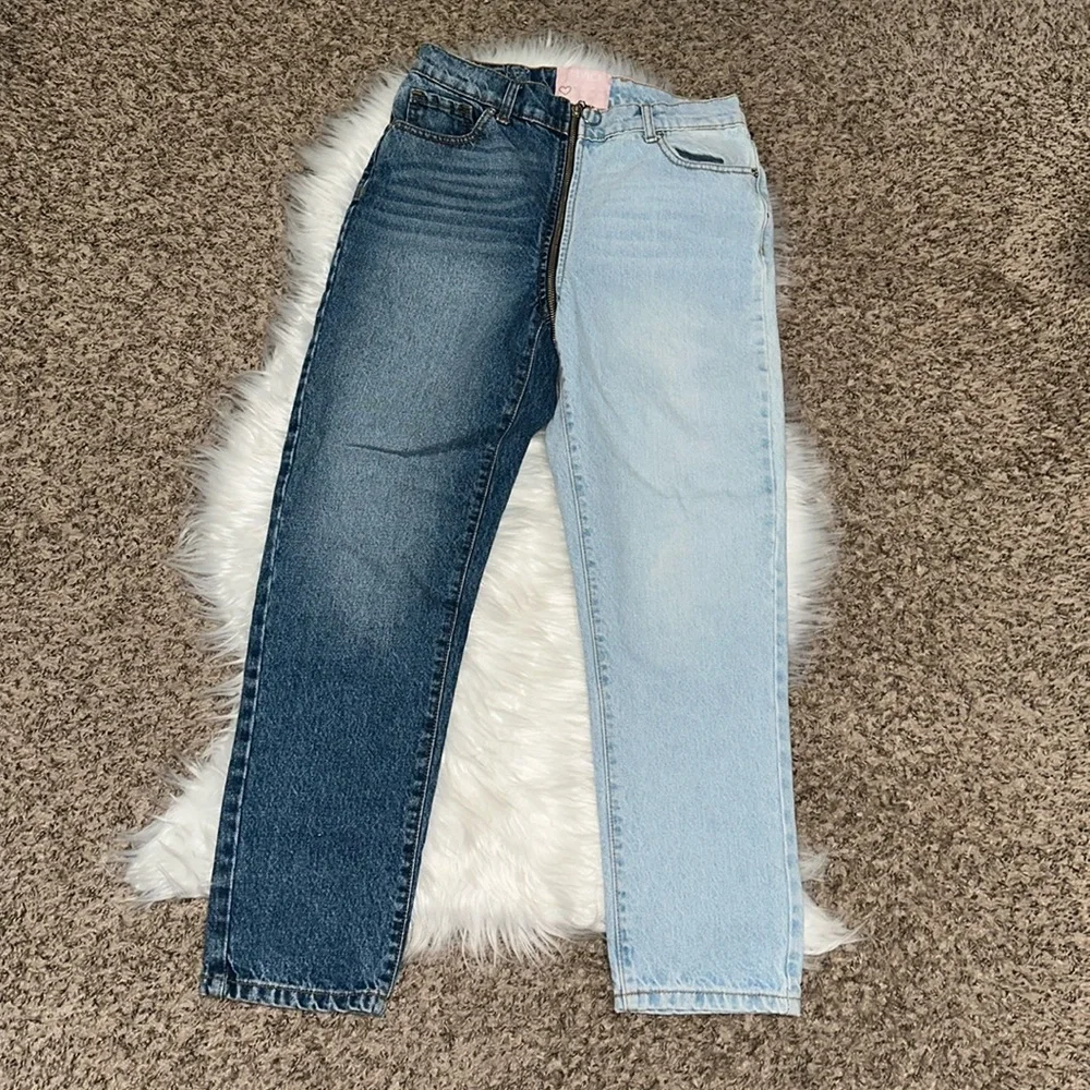 Revice Yin Yang Color-block Jeans - Picture 5 of 11